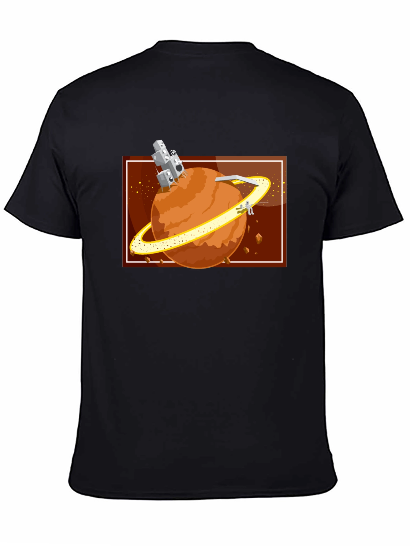 Planet Exploration Black T-Shirt