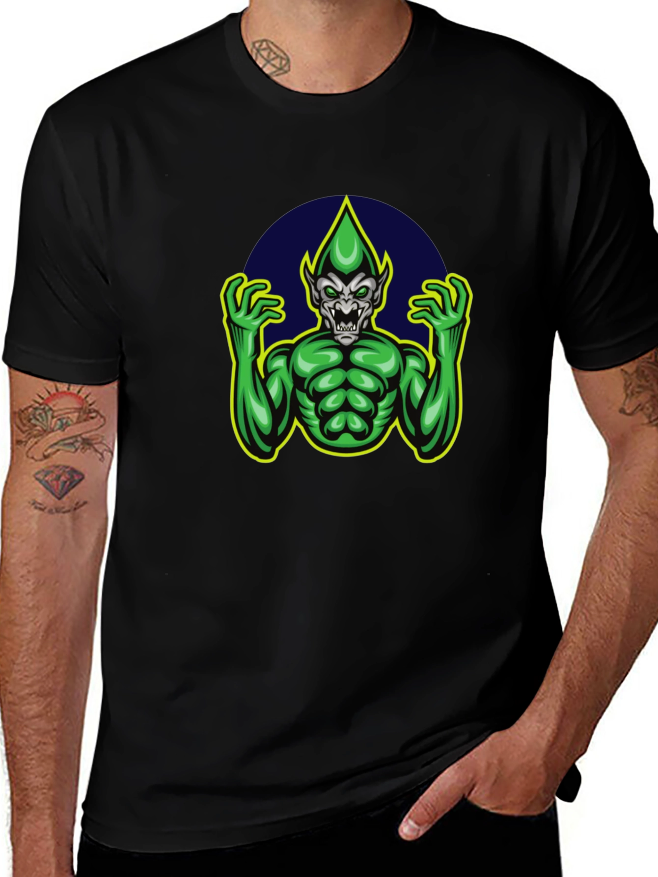 Green Goblin Graphic Tee - Mens Black T-Shirt
