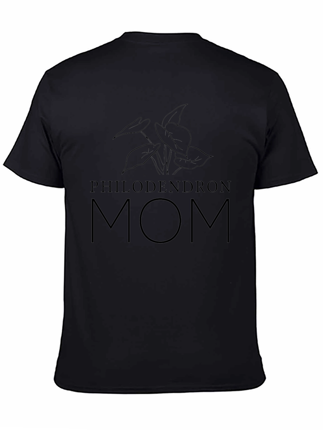 Philodendron Mom Black T-Shirt