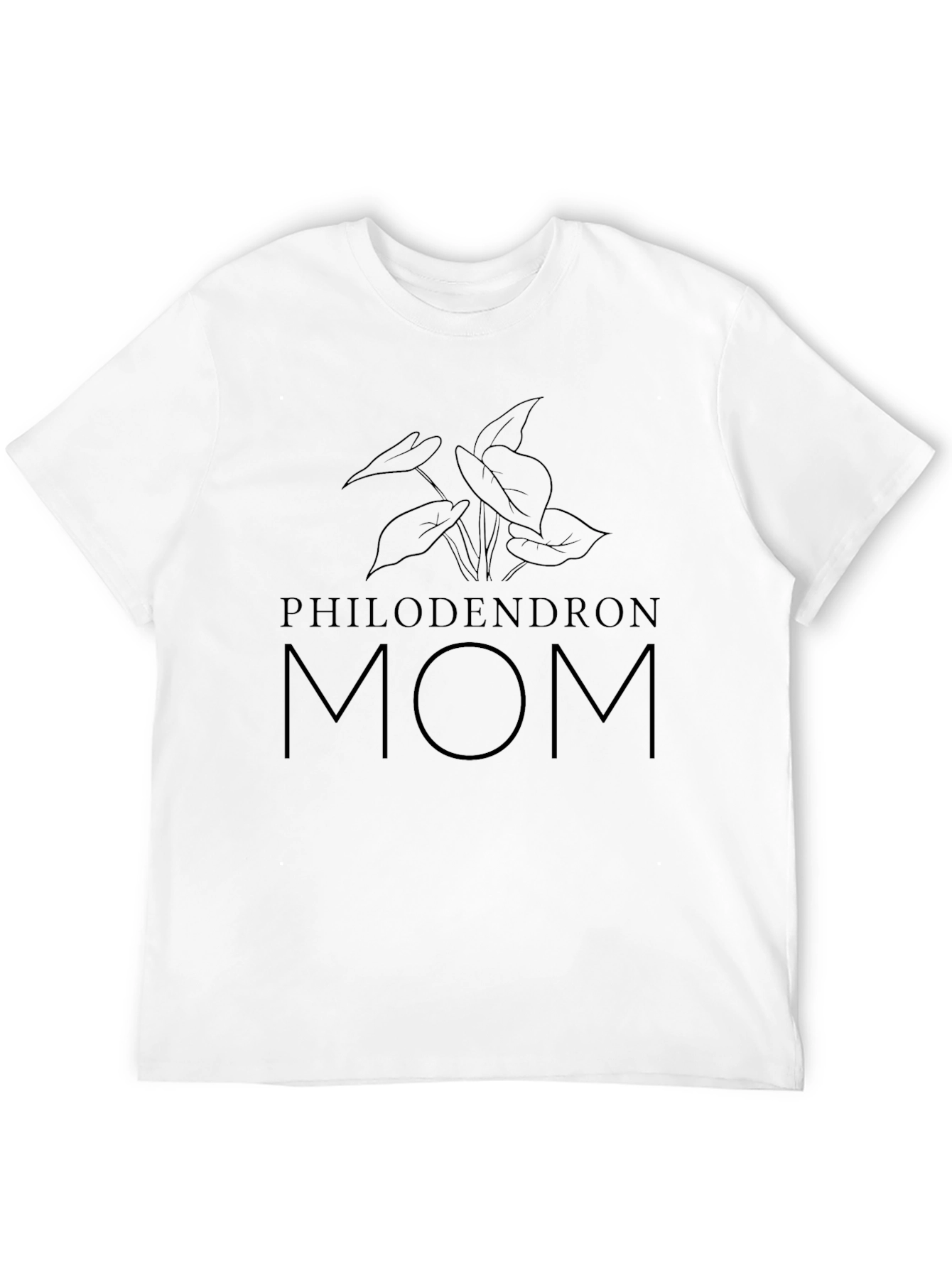 Philodendron Mom Black T-Shirt