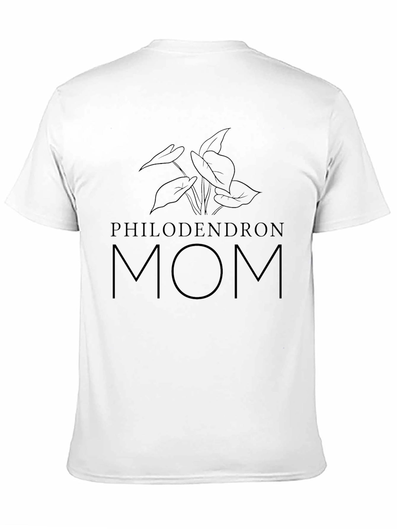 Philodendron Mom Black T-Shirt