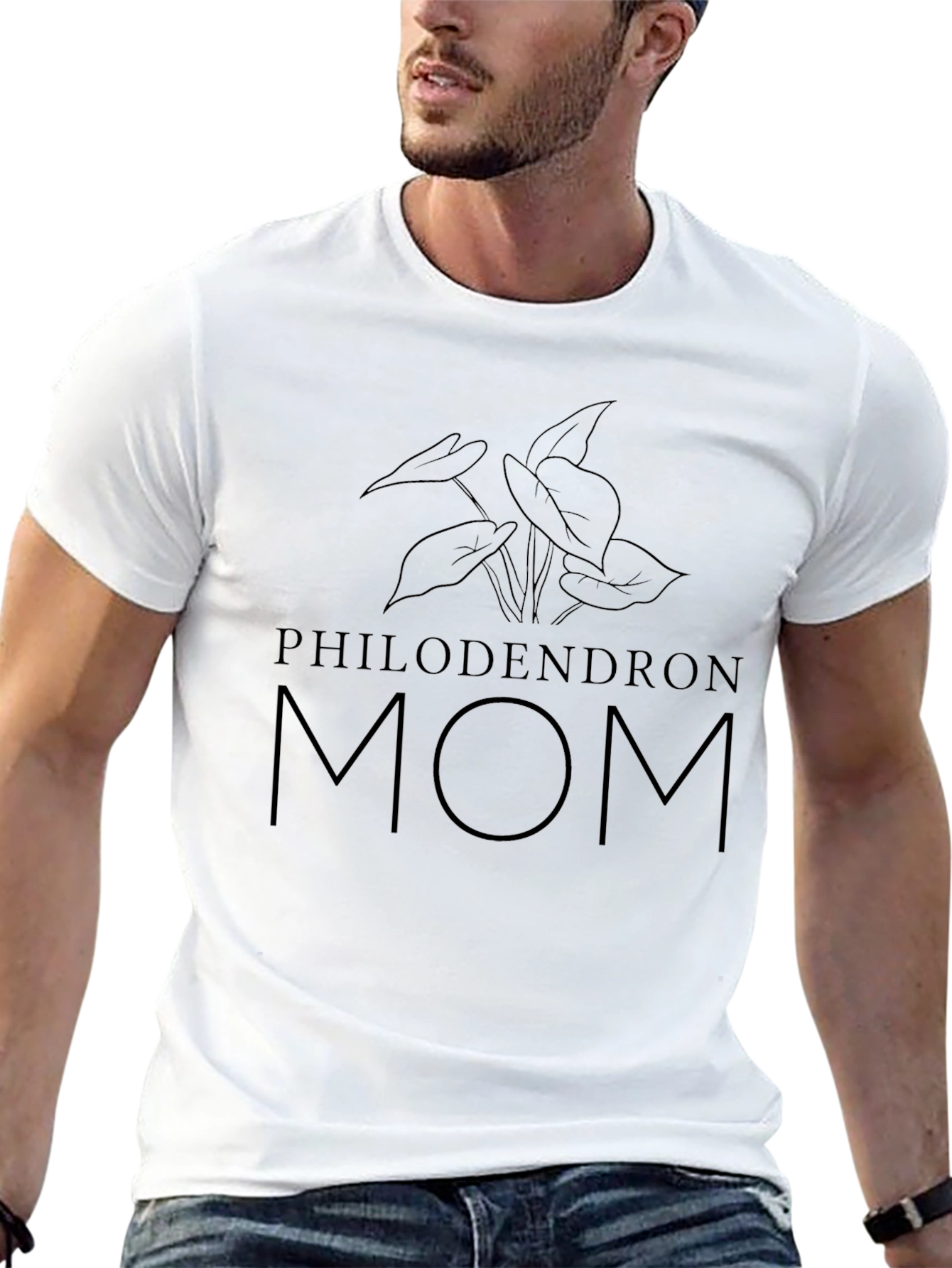 Philodendron Mom Black T-Shirt