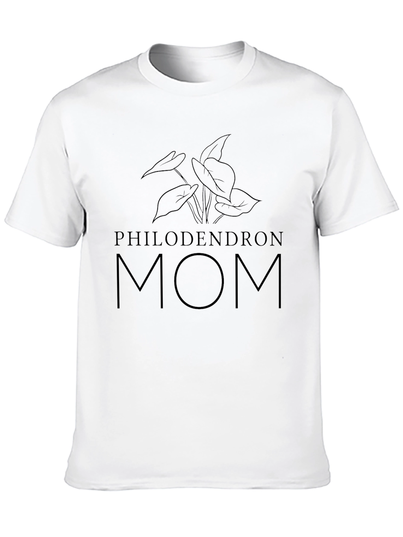 Philodendron Mom Black T-Shirt