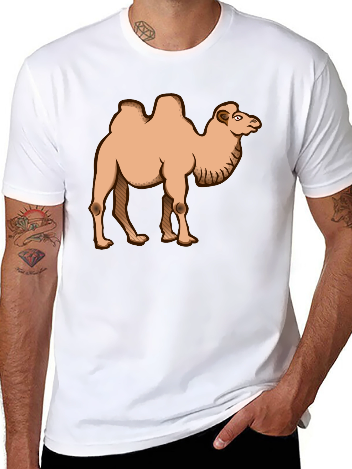 Camel Graphic Tee - Desert Animal T-Shirt