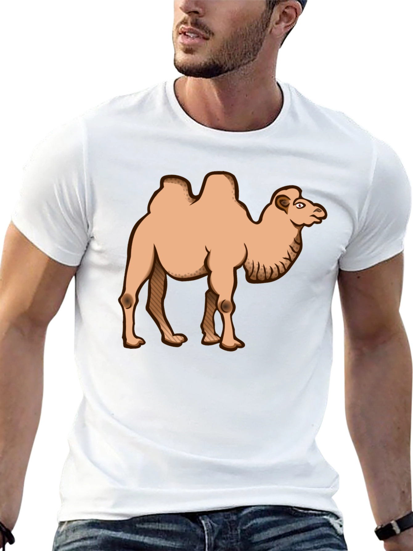Camel Graphic Tee - Desert Animal T-Shirt
