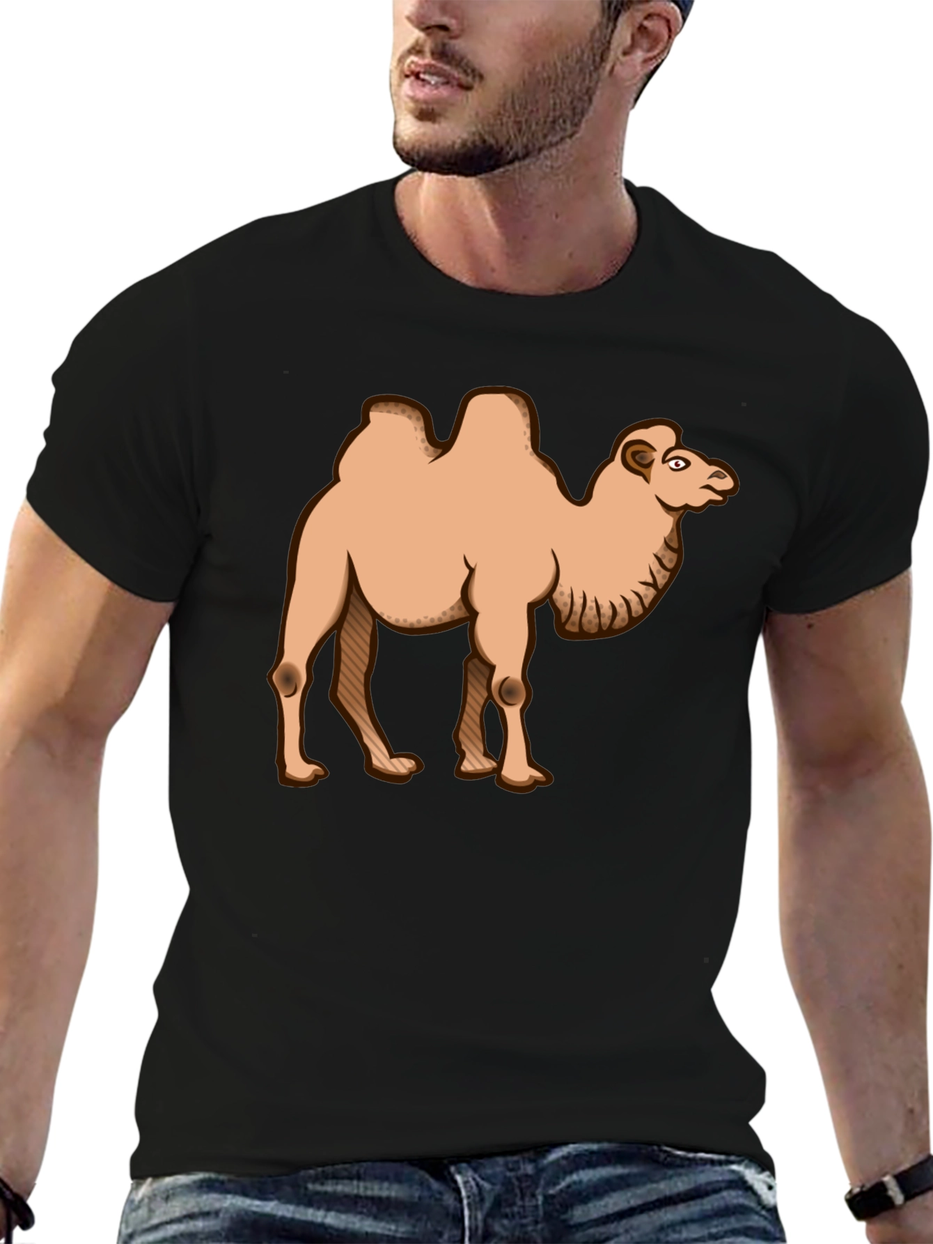 Camel Graphic Tee - Desert Animal T-Shirt