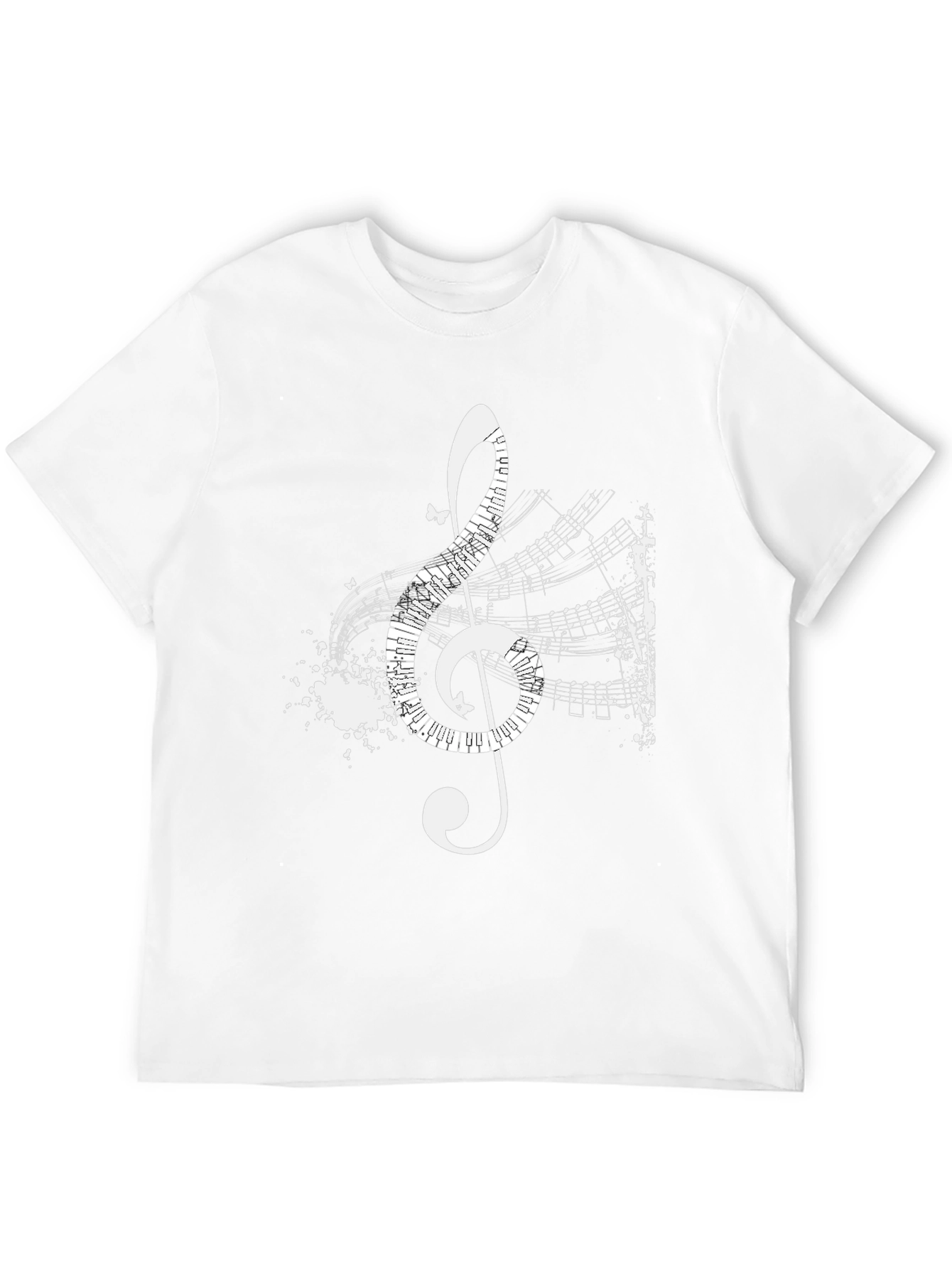 Musical Treble Clef T-Shirt - Artistic Black Tee