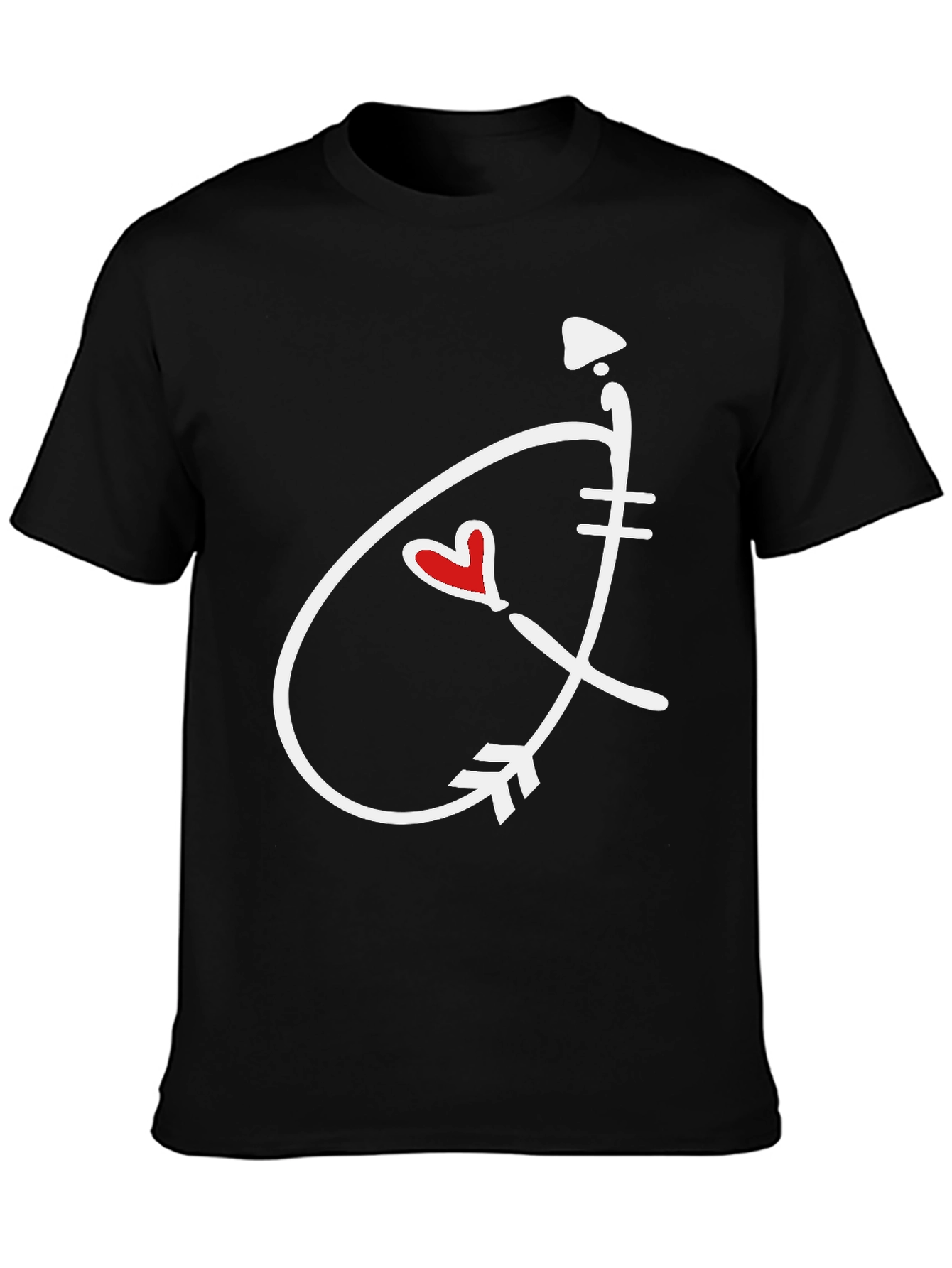 Heart Arrow Graphic Tee - Stylish Casual Shirt