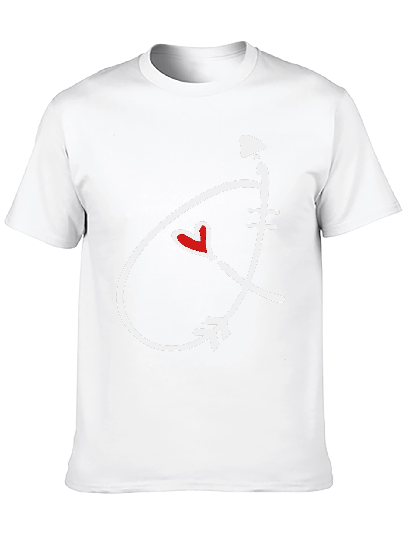 Heart Arrow Graphic Tee - Stylish Casual Shirt