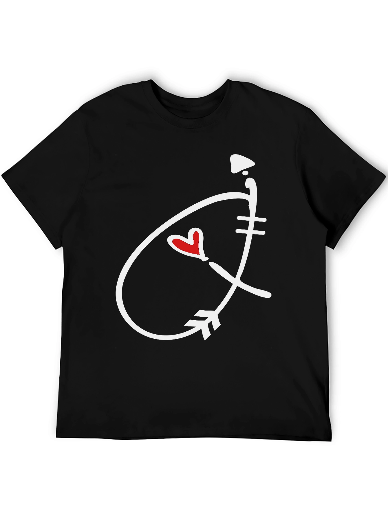 Heart Arrow Graphic Tee - Stylish Casual Shirt
