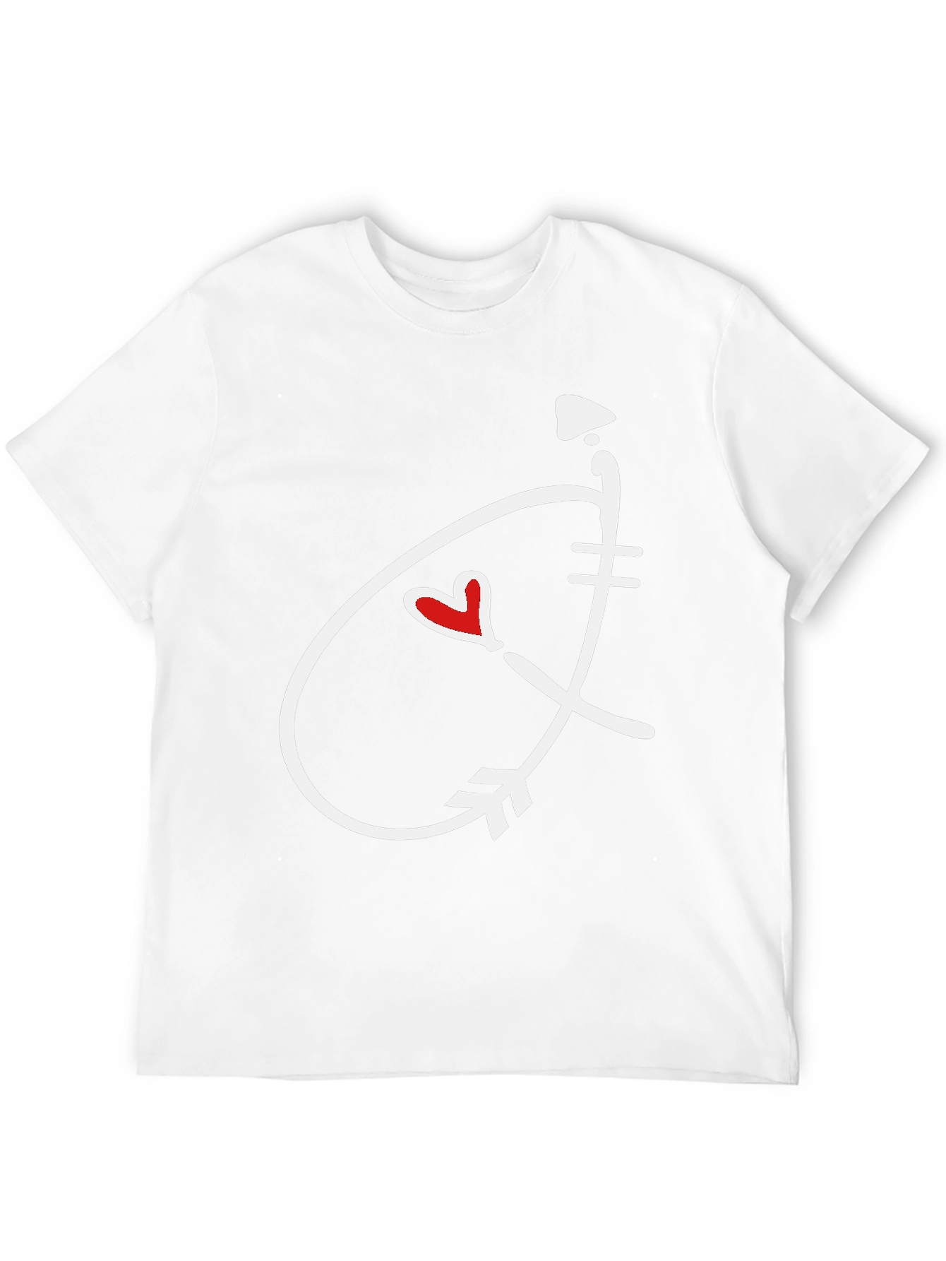 Heart Arrow Graphic Tee - Stylish Casual Shirt