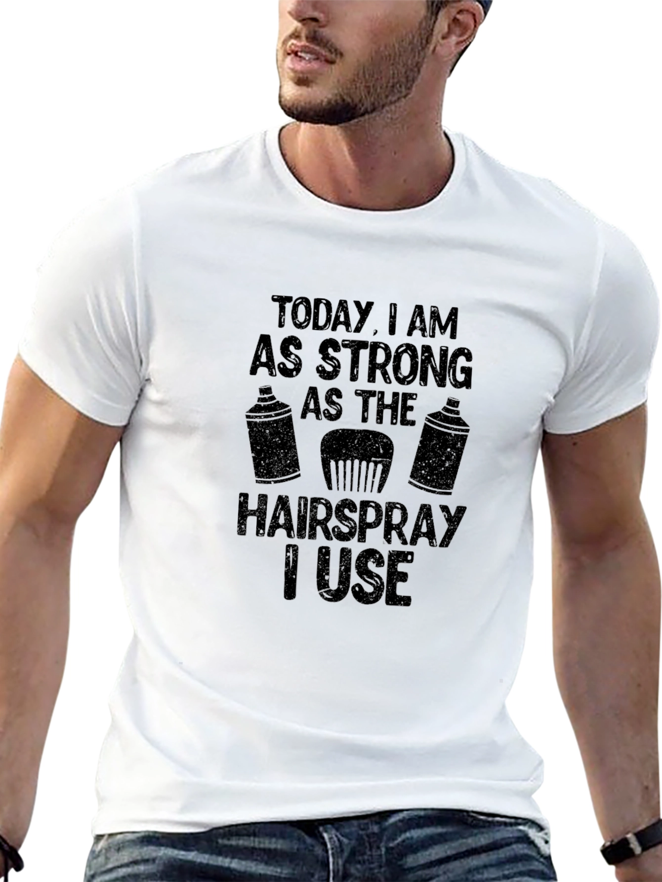 Strong As Hairspray Black T-Shirt