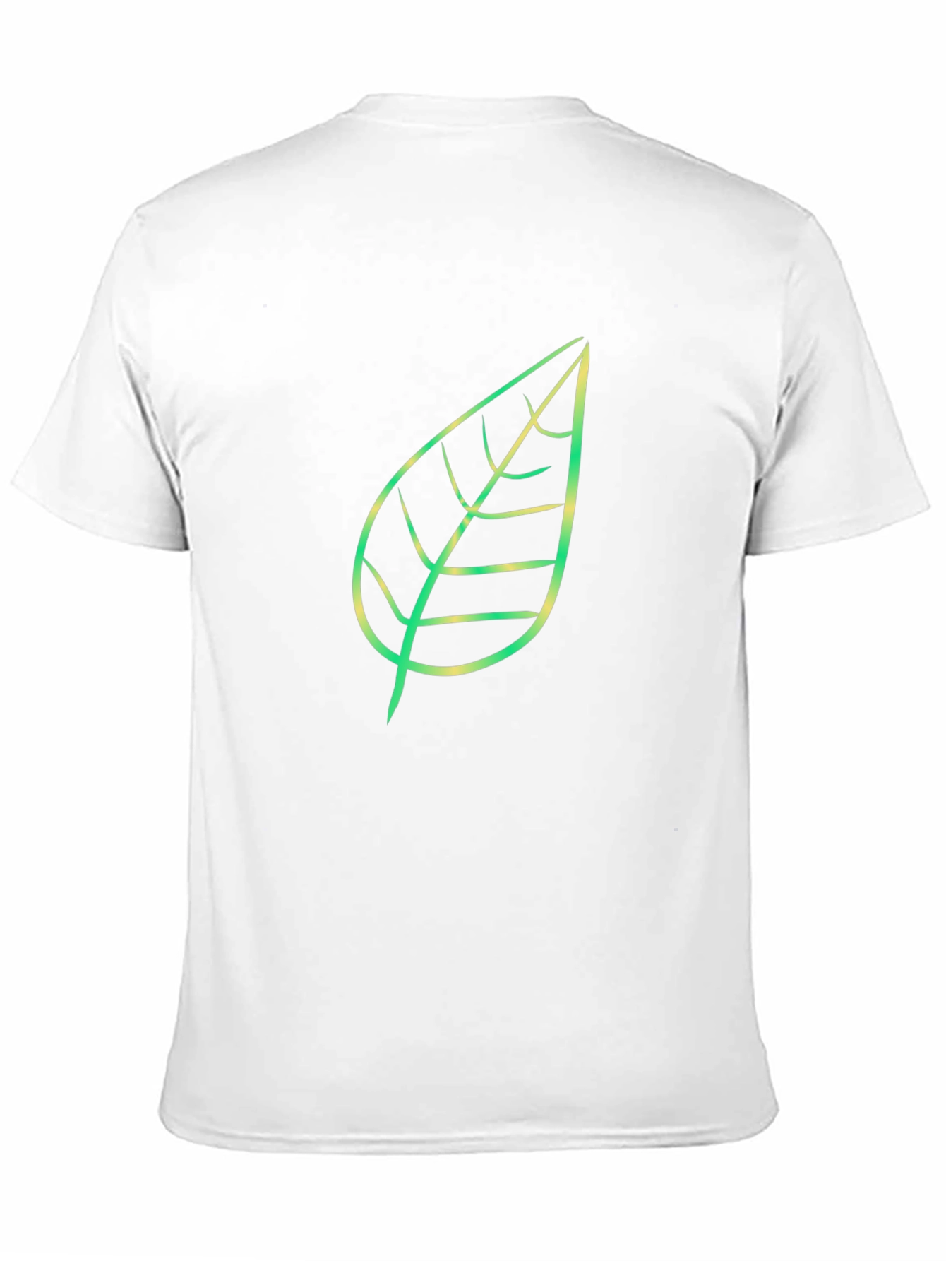 Nature Leaf Graphic Tee - Black Cotton T-Shirt