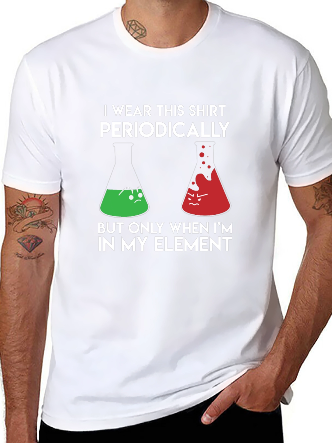 I Wear This Shirt Periodically Science Humor Tee