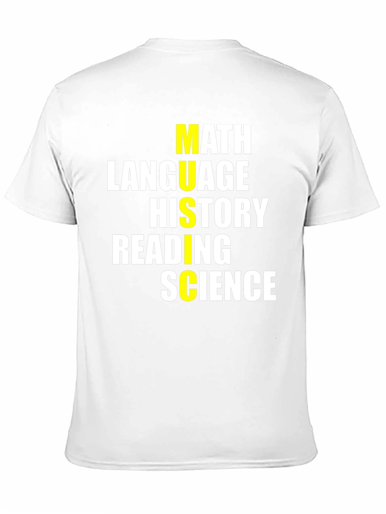 School Subjects T-Shirt - Math Language Science
