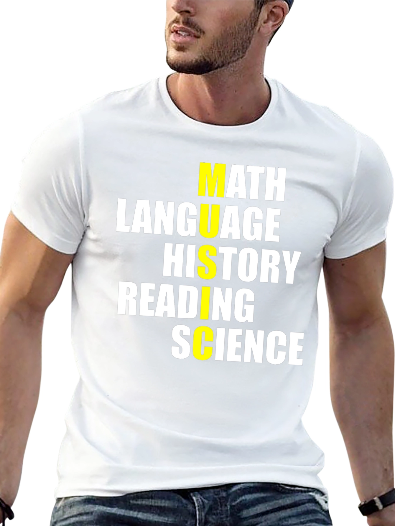 School Subjects T-Shirt - Math Language Science