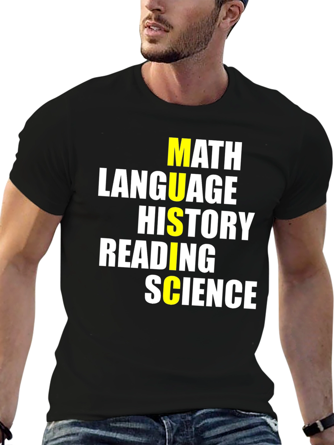School Subjects T-Shirt - Math Language Science