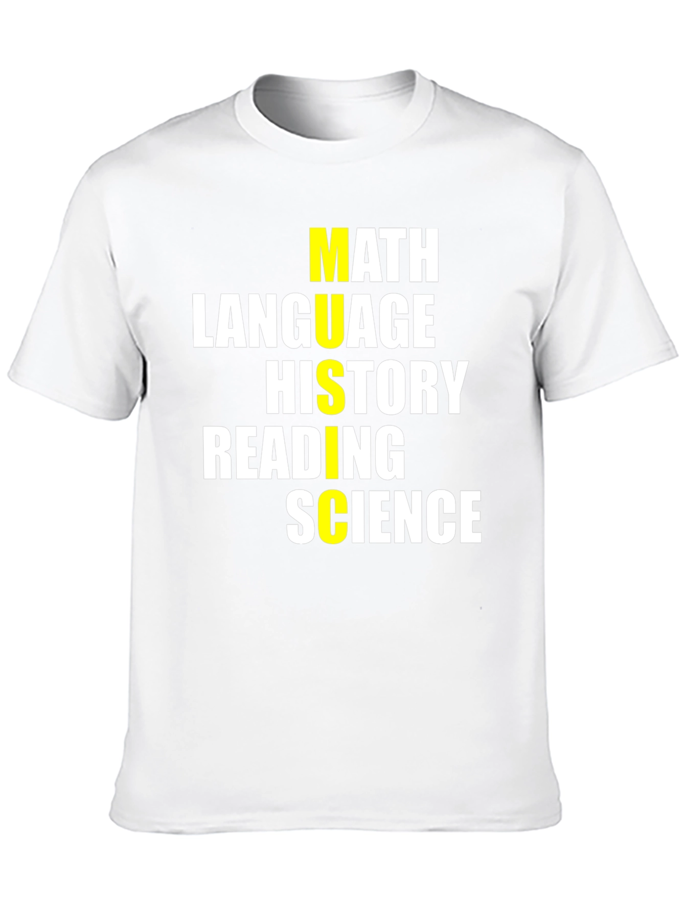 School Subjects T-Shirt - Math Language Science