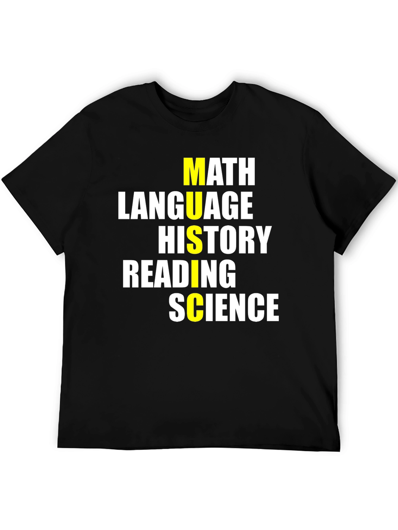 School Subjects T-Shirt - Math Language Science