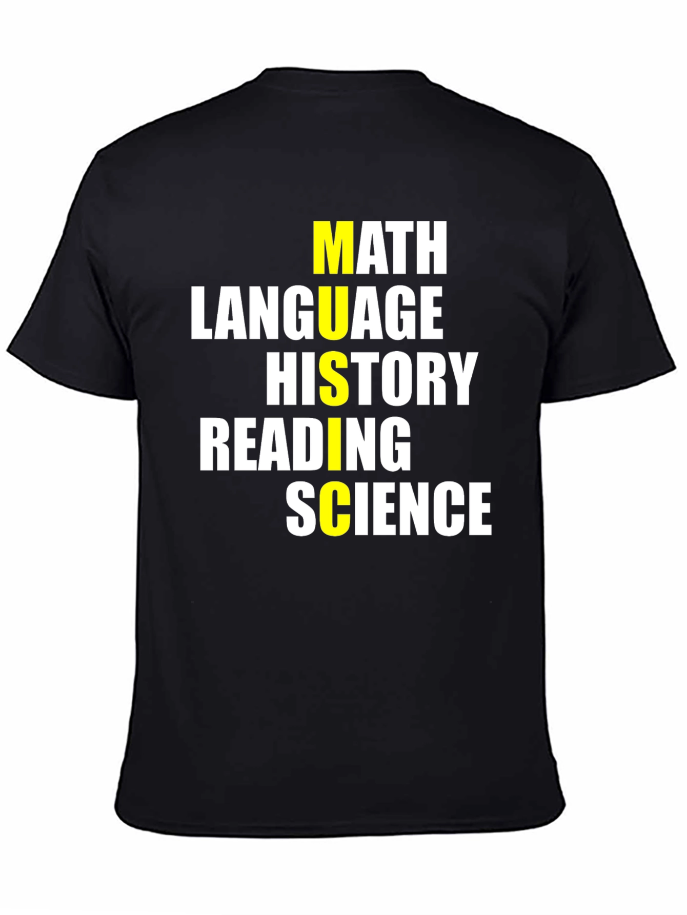 School Subjects T-Shirt - Math Language Science