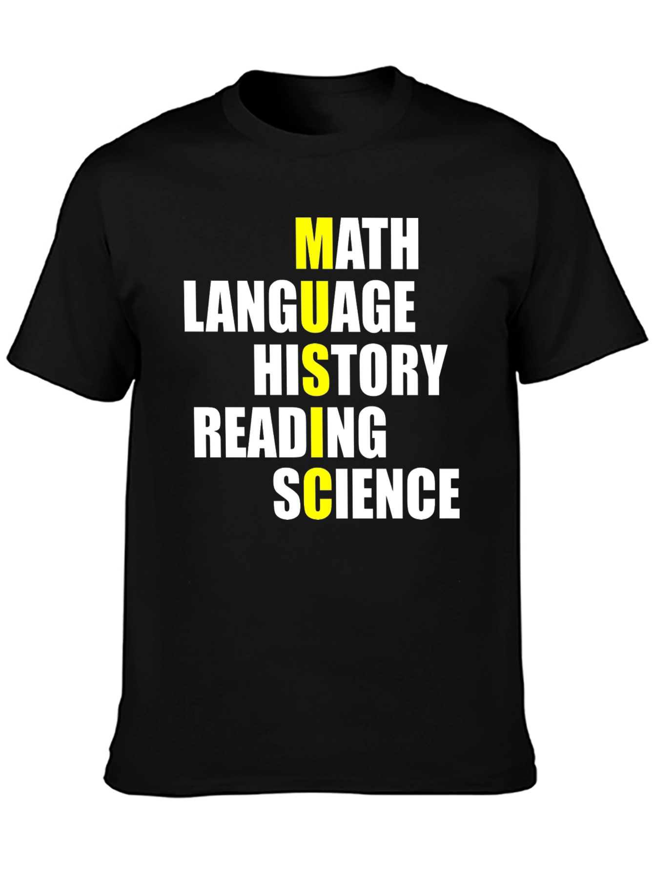 School Subjects T-Shirt - Math Language Science