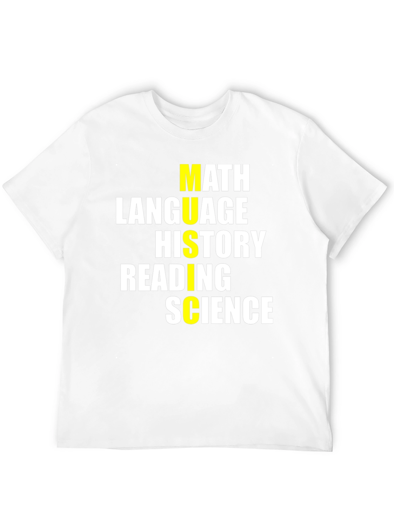 School Subjects T-Shirt - Math Language Science