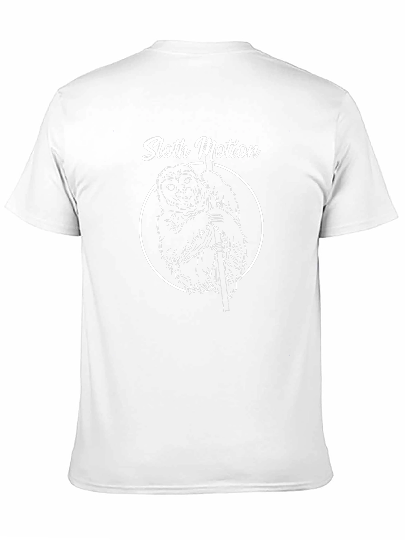 Sloth Motion Graphic Tee - Relaxed Style