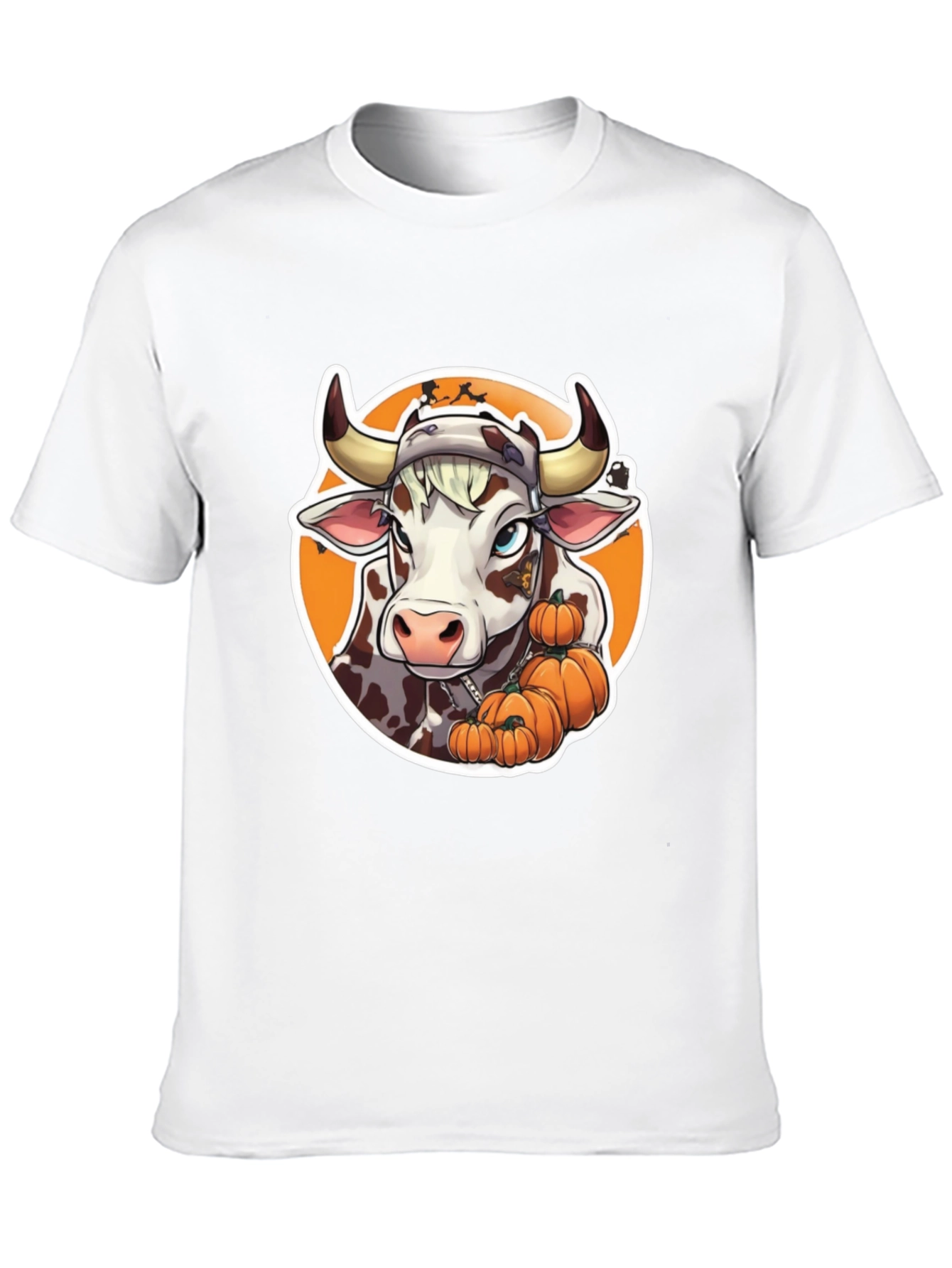 Halloween Cow Pumpkin T-Shirt
