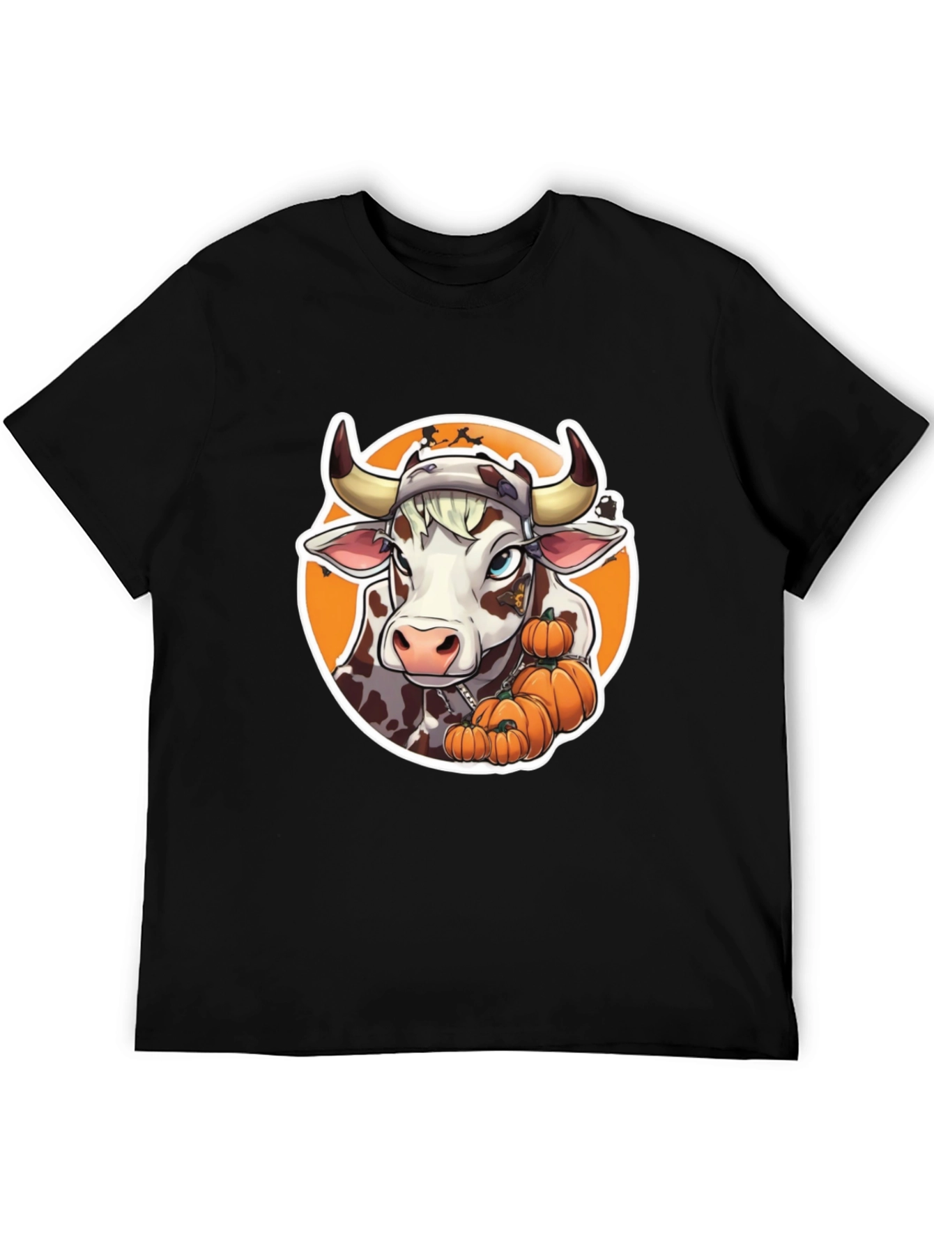 Halloween Cow Pumpkin T-Shirt