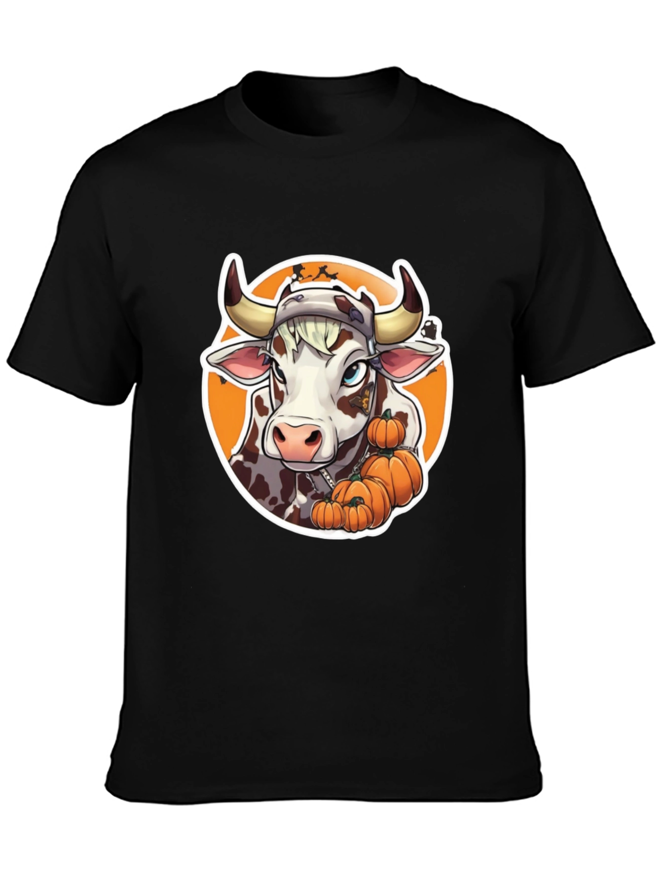 Halloween Cow Pumpkin T-Shirt