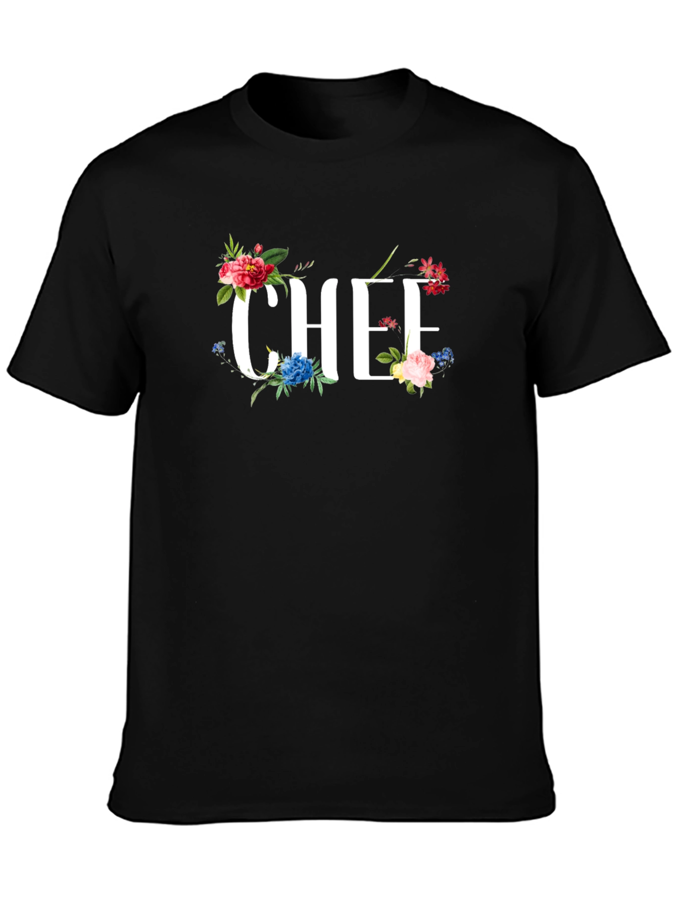 Floral Chef T-Shirt - Culinary Apparel