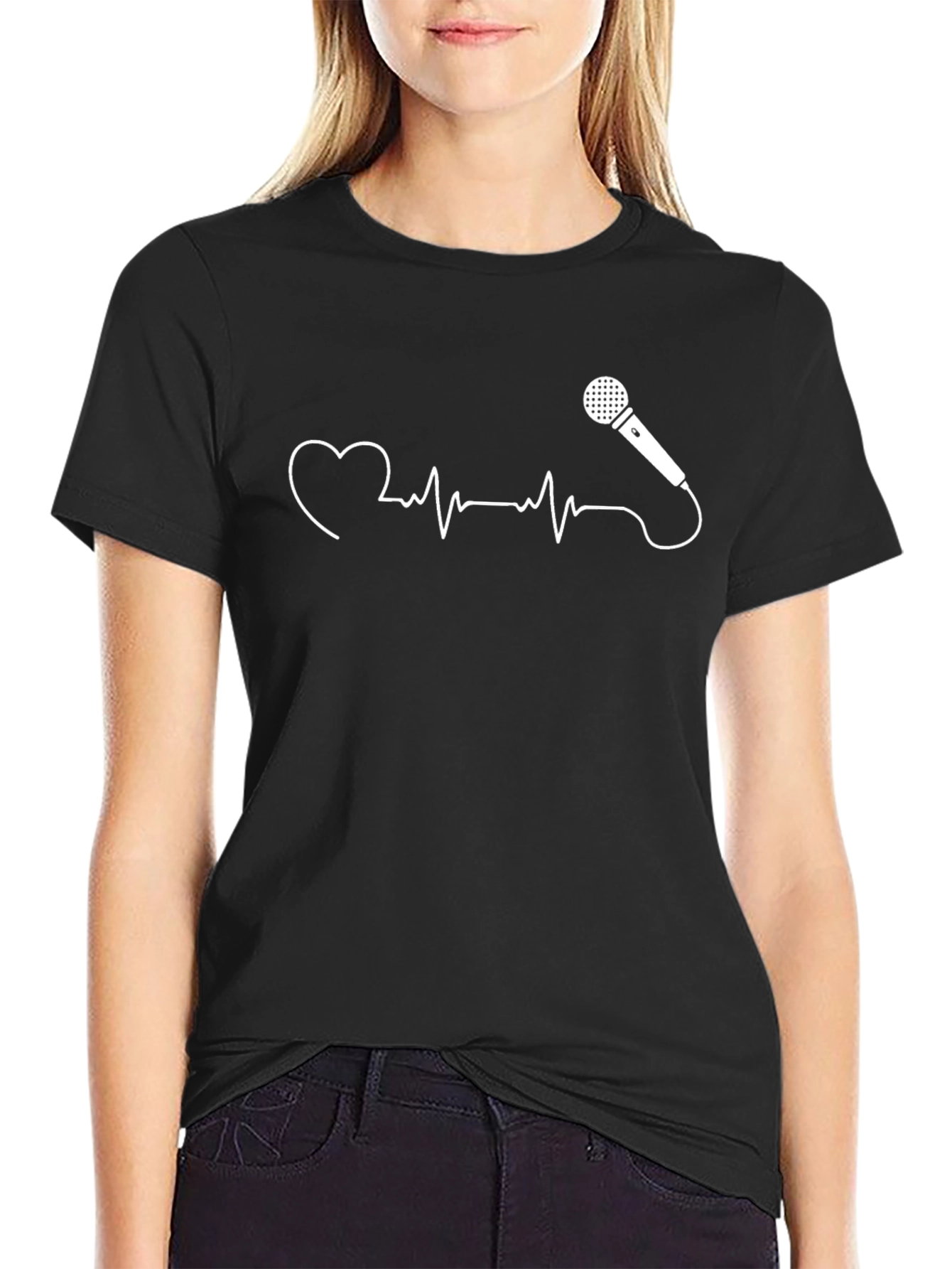 Heartbeat Microphone Graphic Tee
