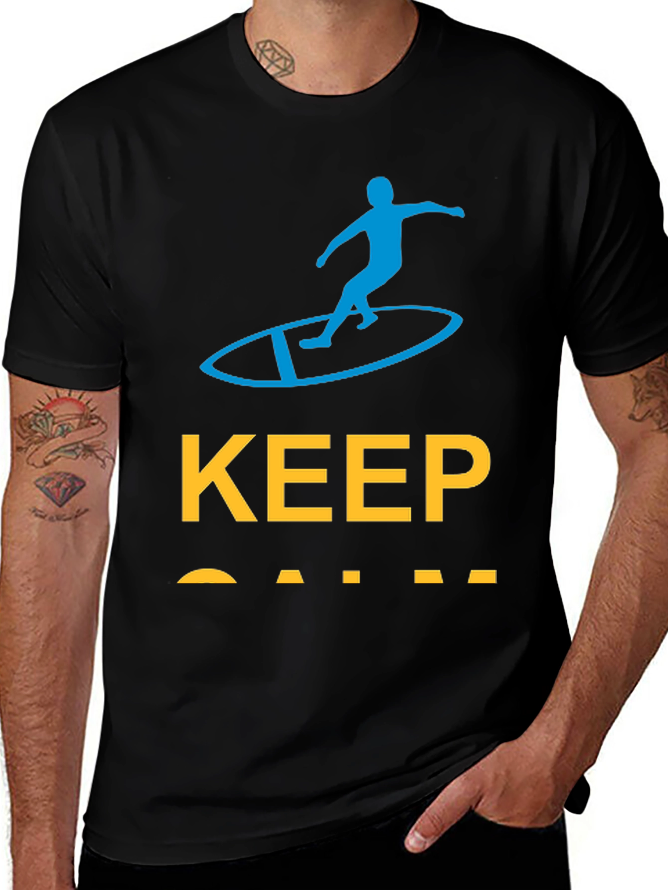 Keep Calm Surfer Graphic Tee