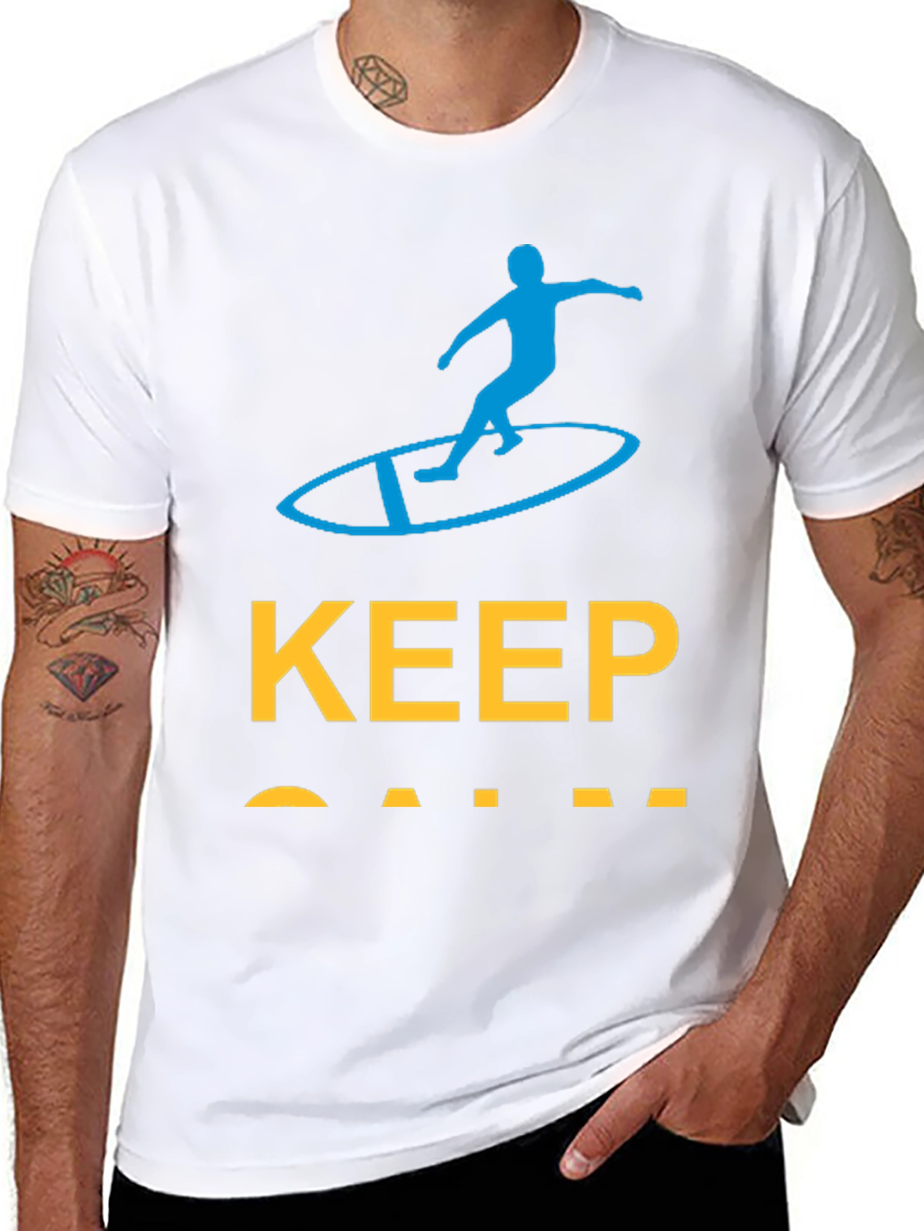 Keep Calm Surfer Graphic Tee