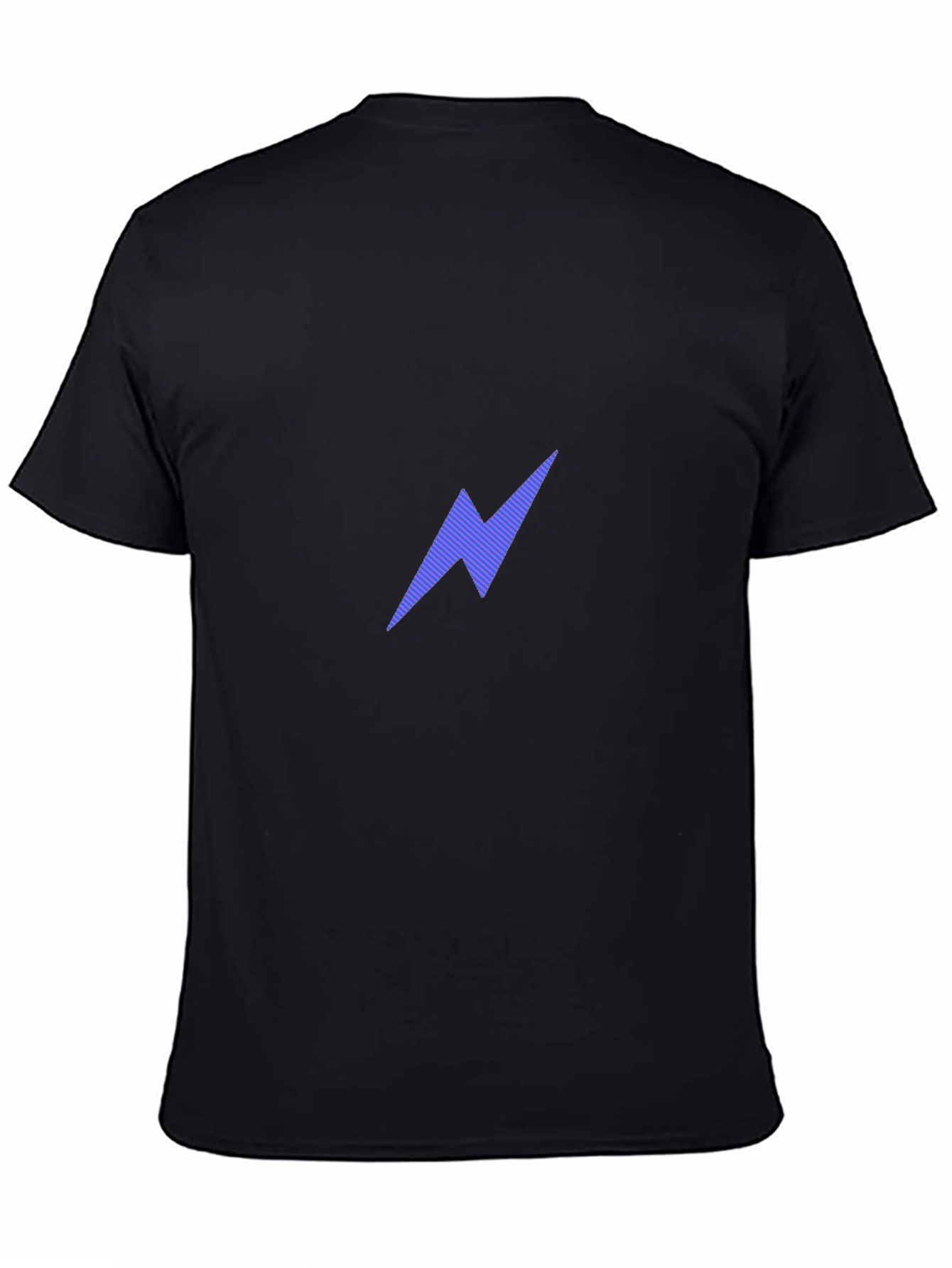 Black Lightning Bolt Graphic Tee - Casual Style