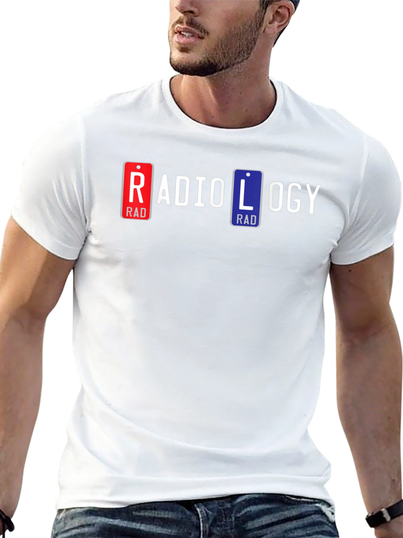 Radiology T-Shirt - Rad License Plate Design