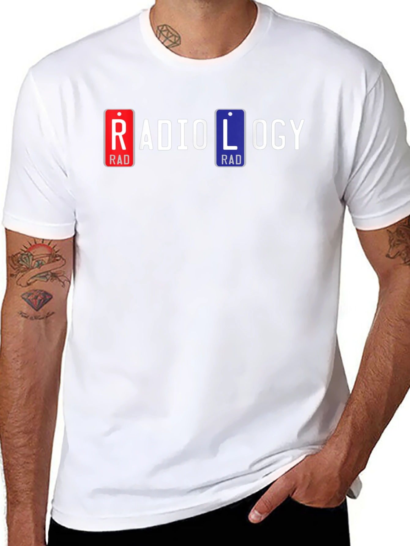 Radiology T-Shirt - Rad License Plate Design
