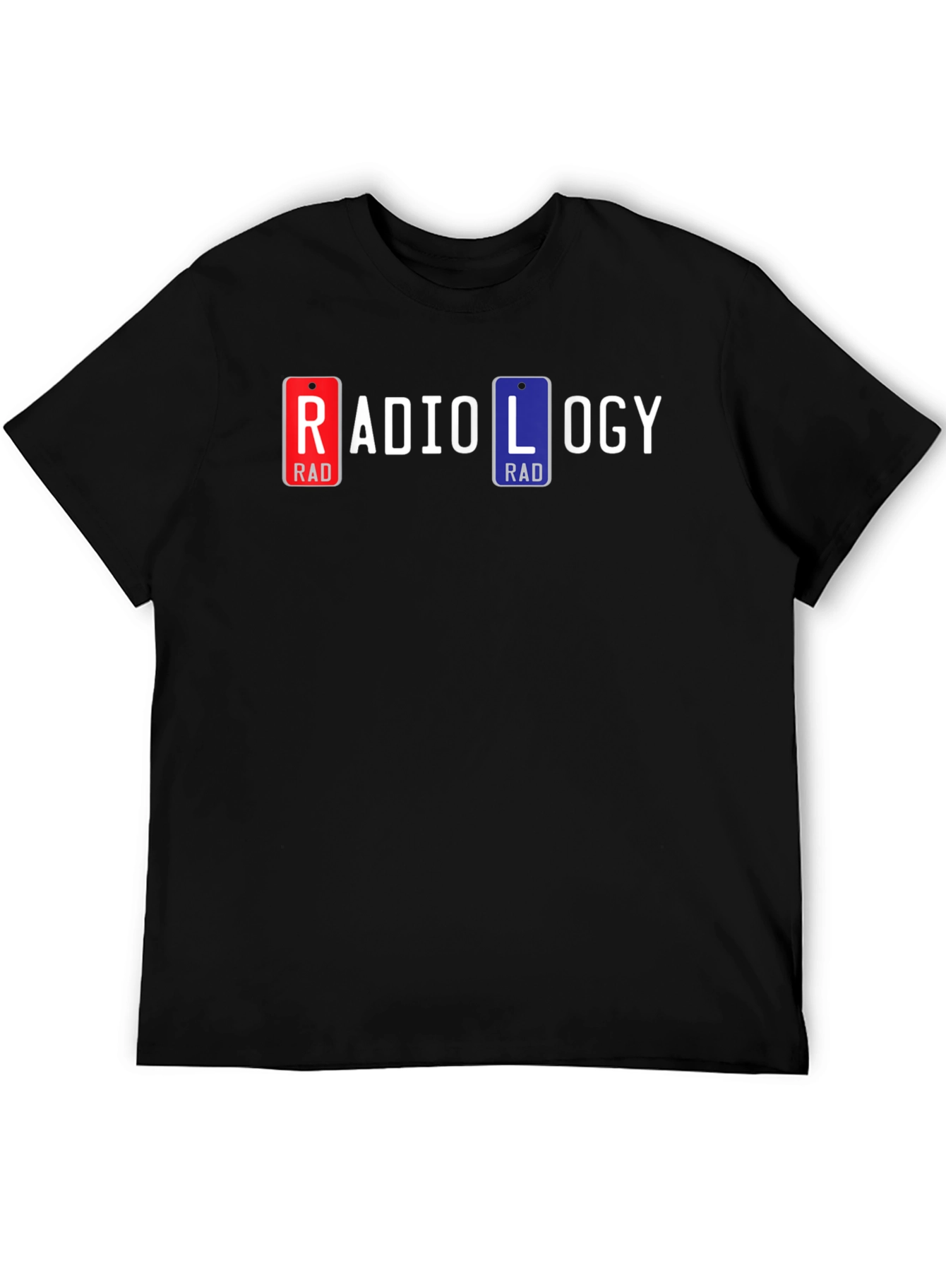 Radiology T-Shirt - Rad License Plate Design