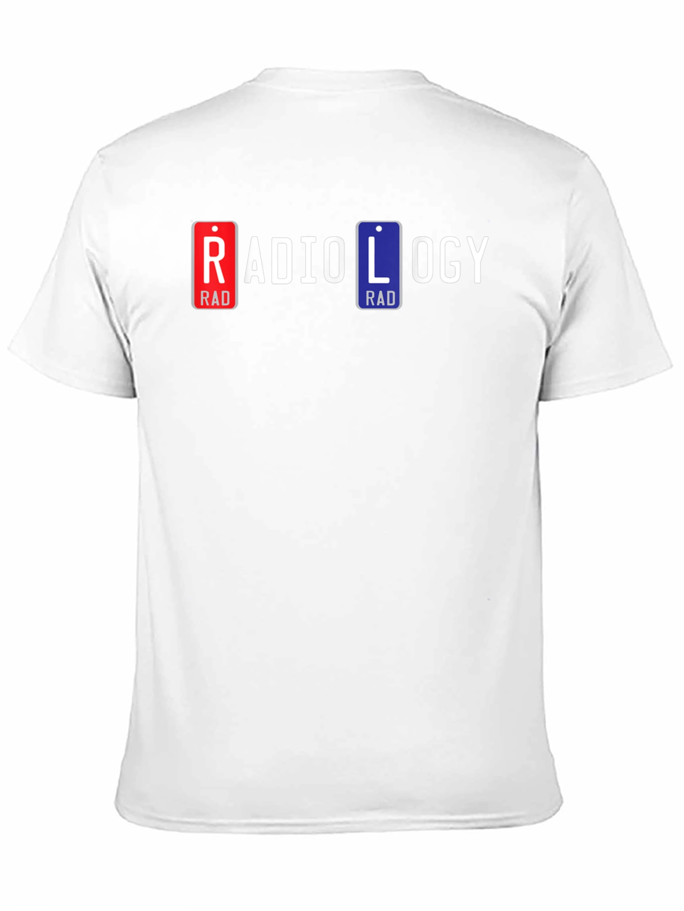 Radiology T-Shirt - Rad License Plate Design