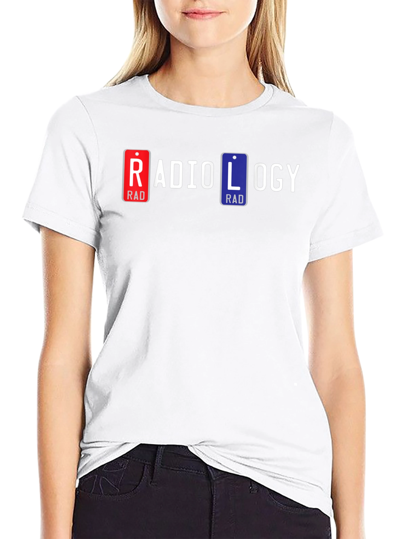 Radiology T-Shirt - Rad License Plate Design
