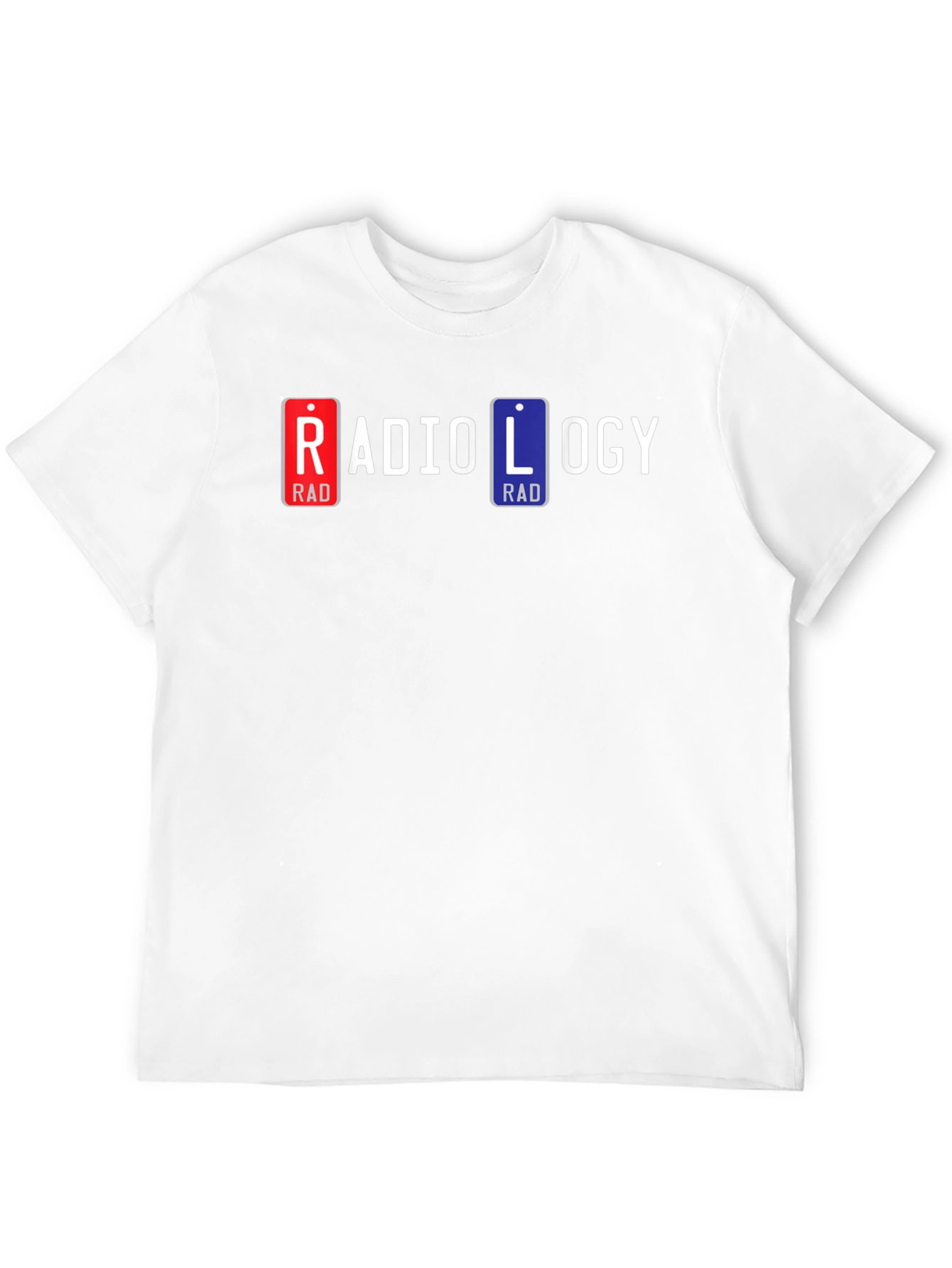 Radiology T-Shirt - Rad License Plate Design