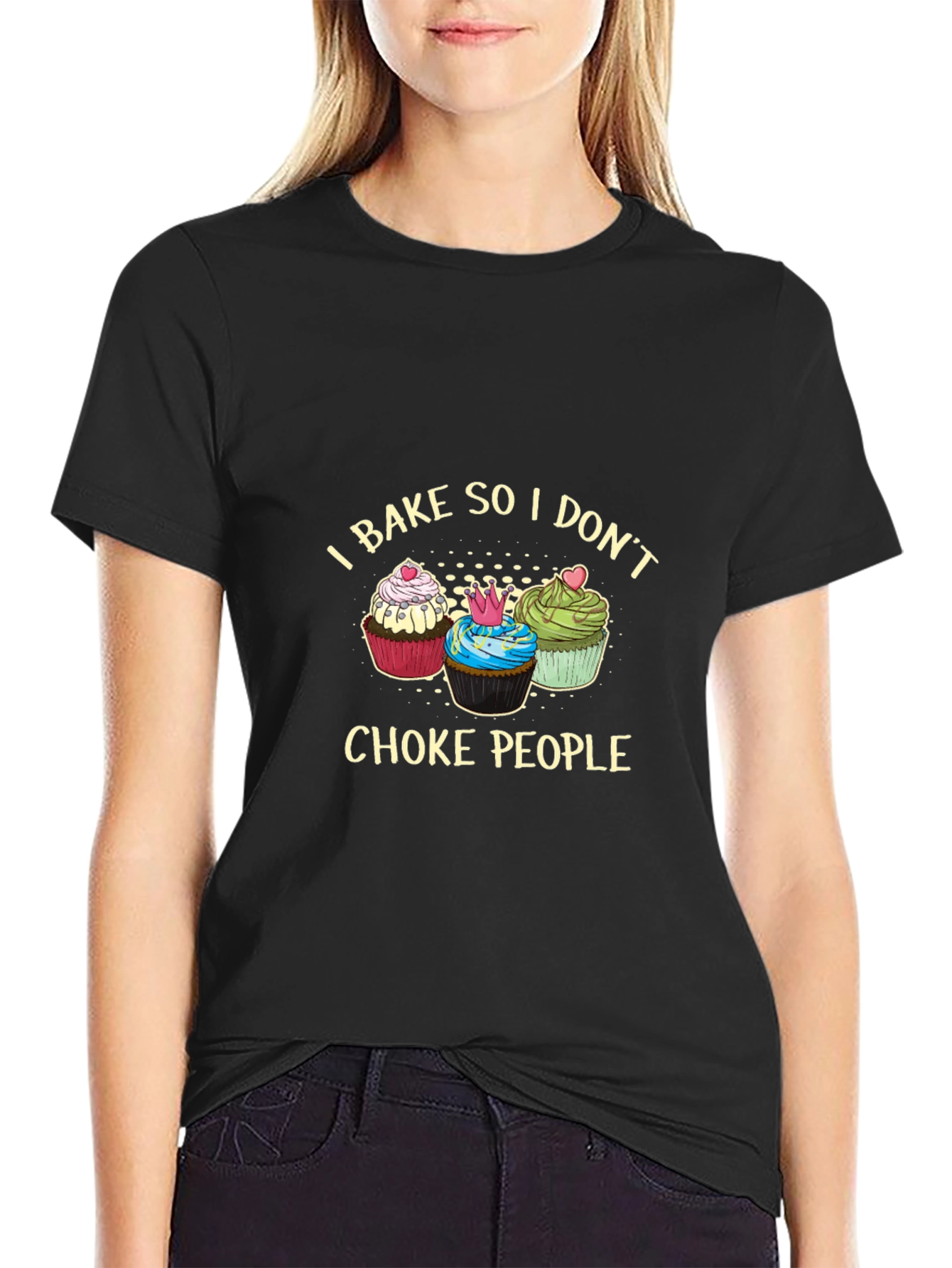 I Bake So I Dont Choke People Graphic Tee