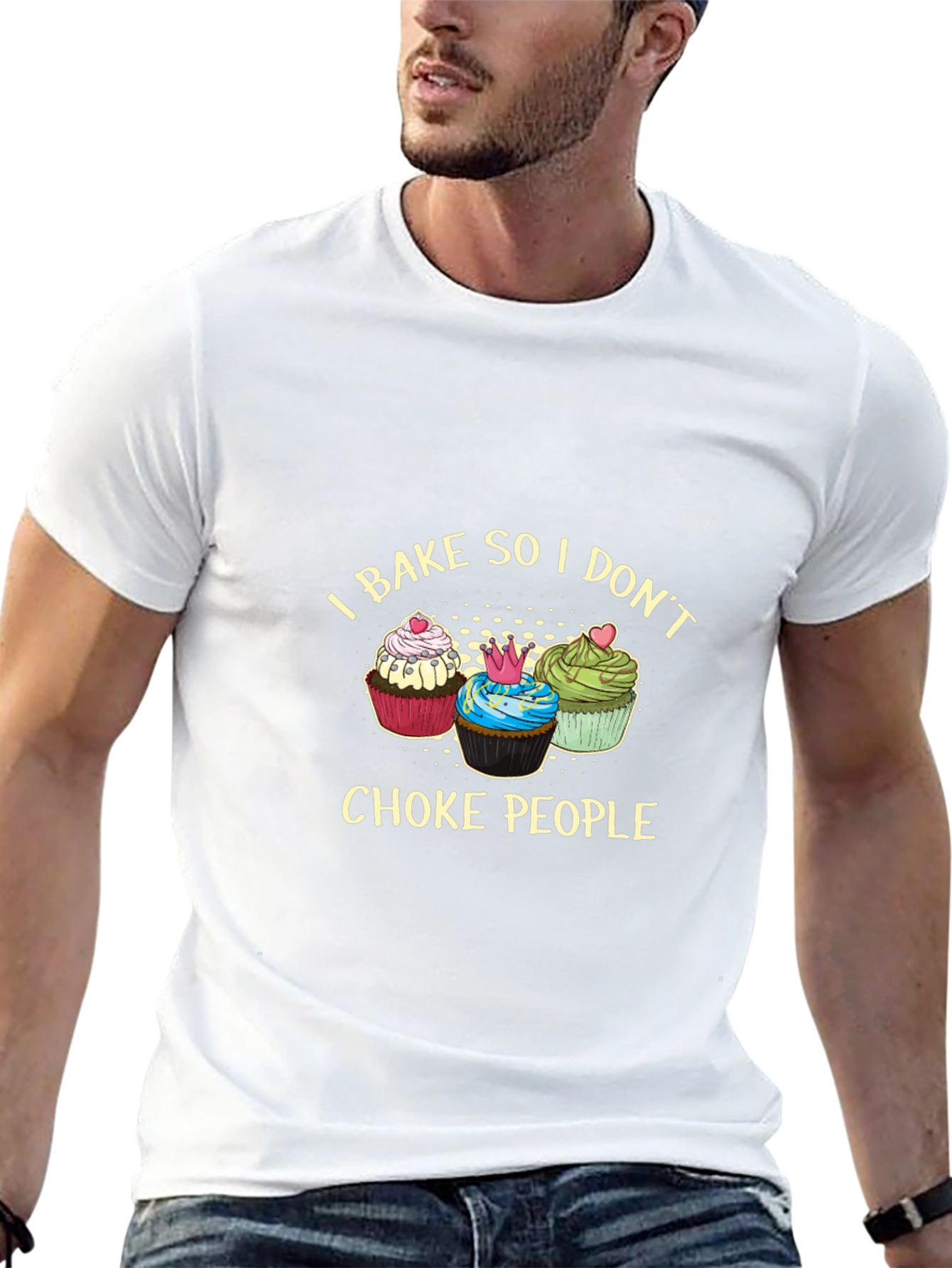 I Bake So I Dont Choke People Graphic Tee