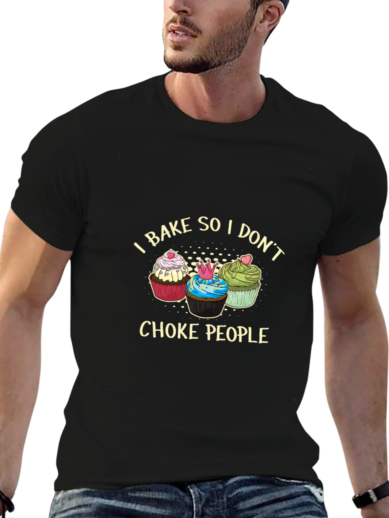 I Bake So I Dont Choke People Graphic Tee