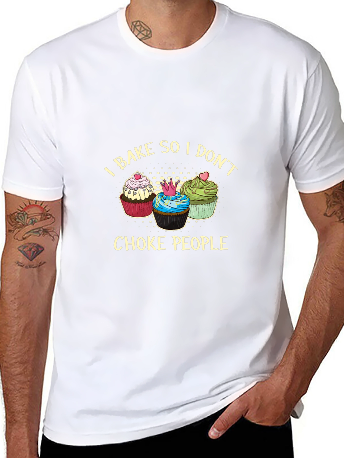 I Bake So I Dont Choke People Graphic Tee