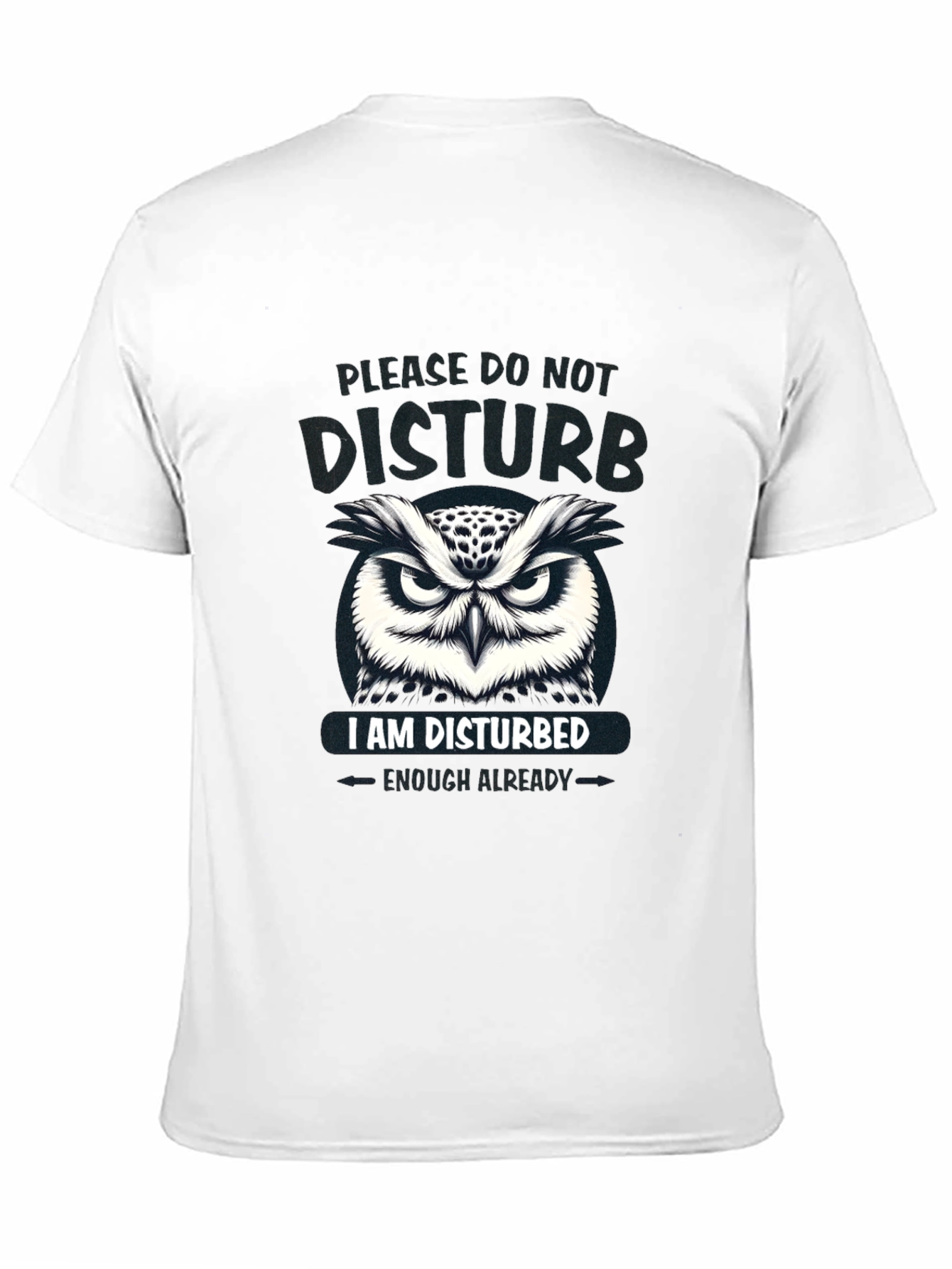 Disturbed Owl Graphic T-Shirt
