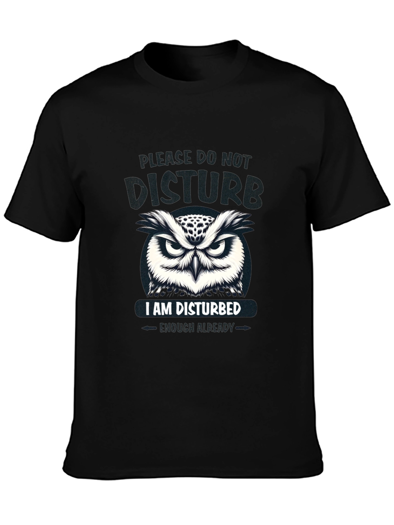 Disturbed Owl Graphic T-Shirt