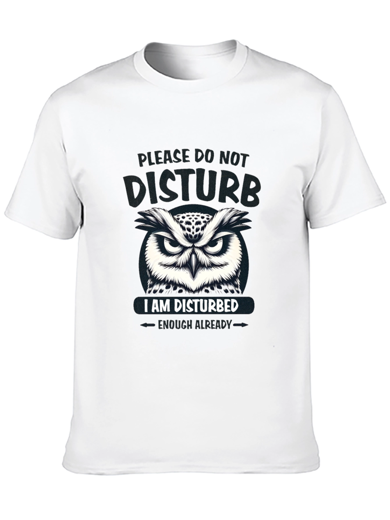 Disturbed Owl Graphic T-Shirt