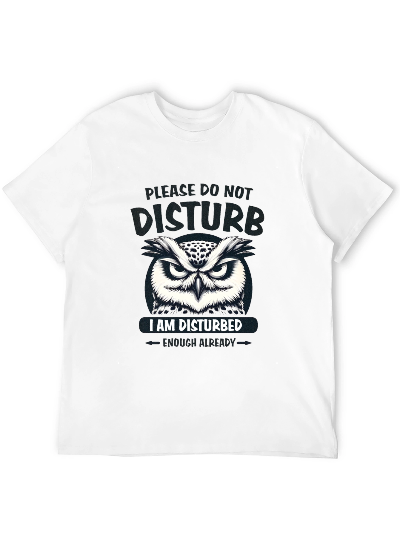 Disturbed Owl Graphic T-Shirt
