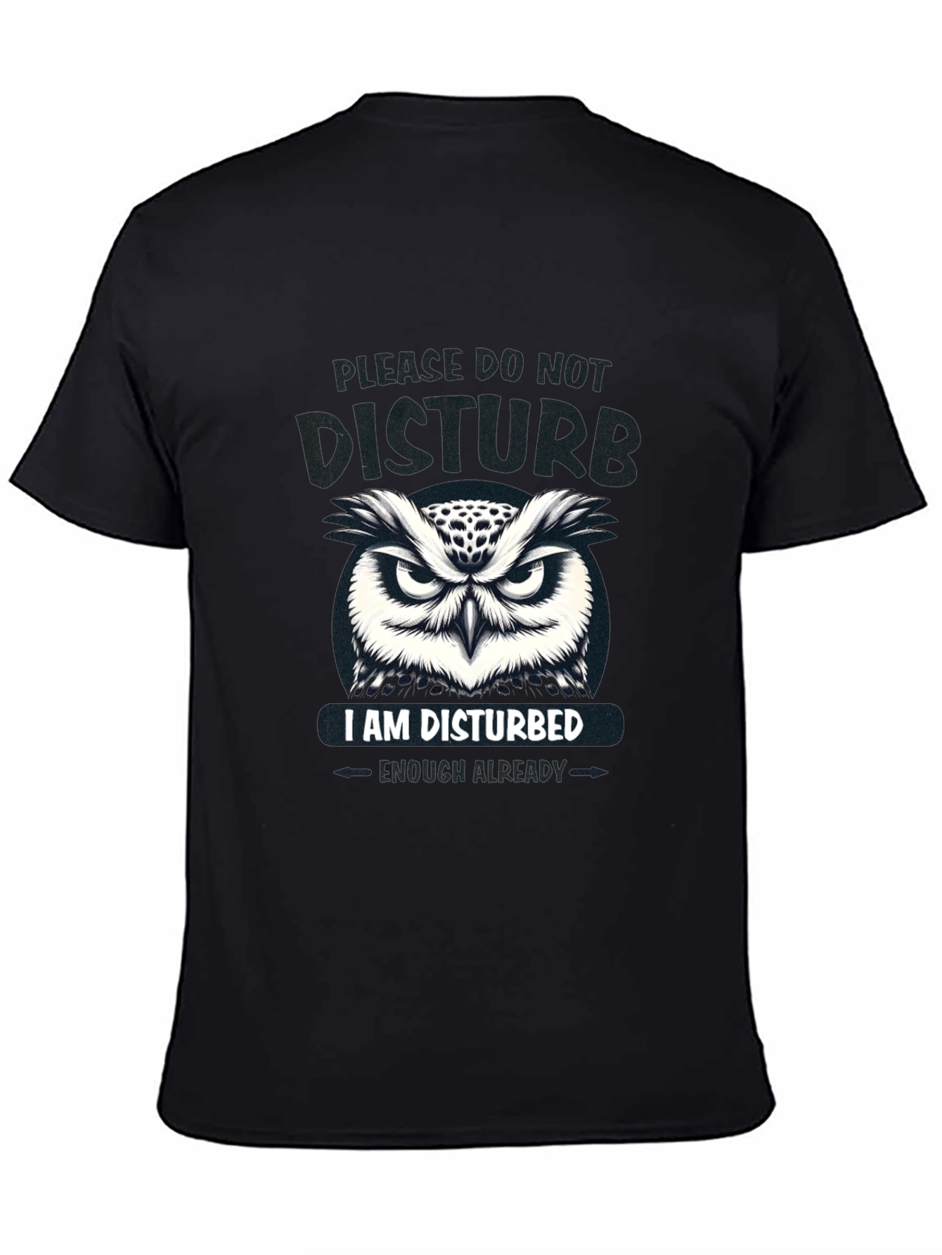 Disturbed Owl Graphic T-Shirt